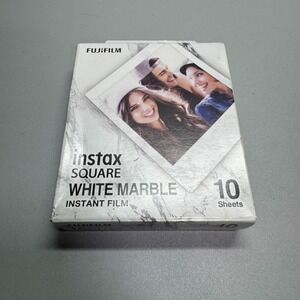FujiFilm Instax Square White Marble Film 10 Sheets Exp 06/2025